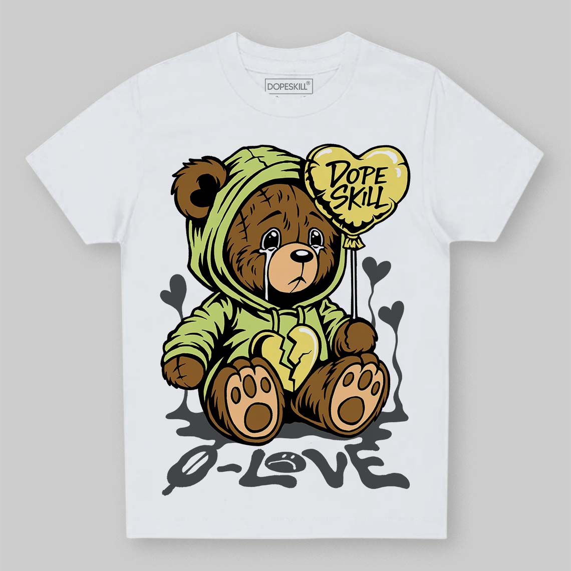 Light Lemon Twist 4s superstreetwear Toddler Kids T-shirt Broken Bear Graphic