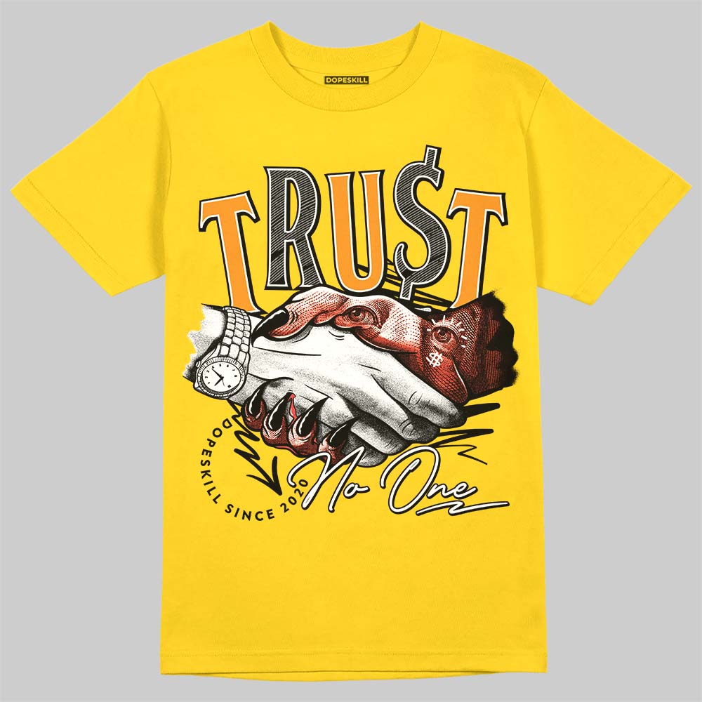 Yellow Ochre 6s superstreetwear Yellow T-shirt Trust No One Graphic