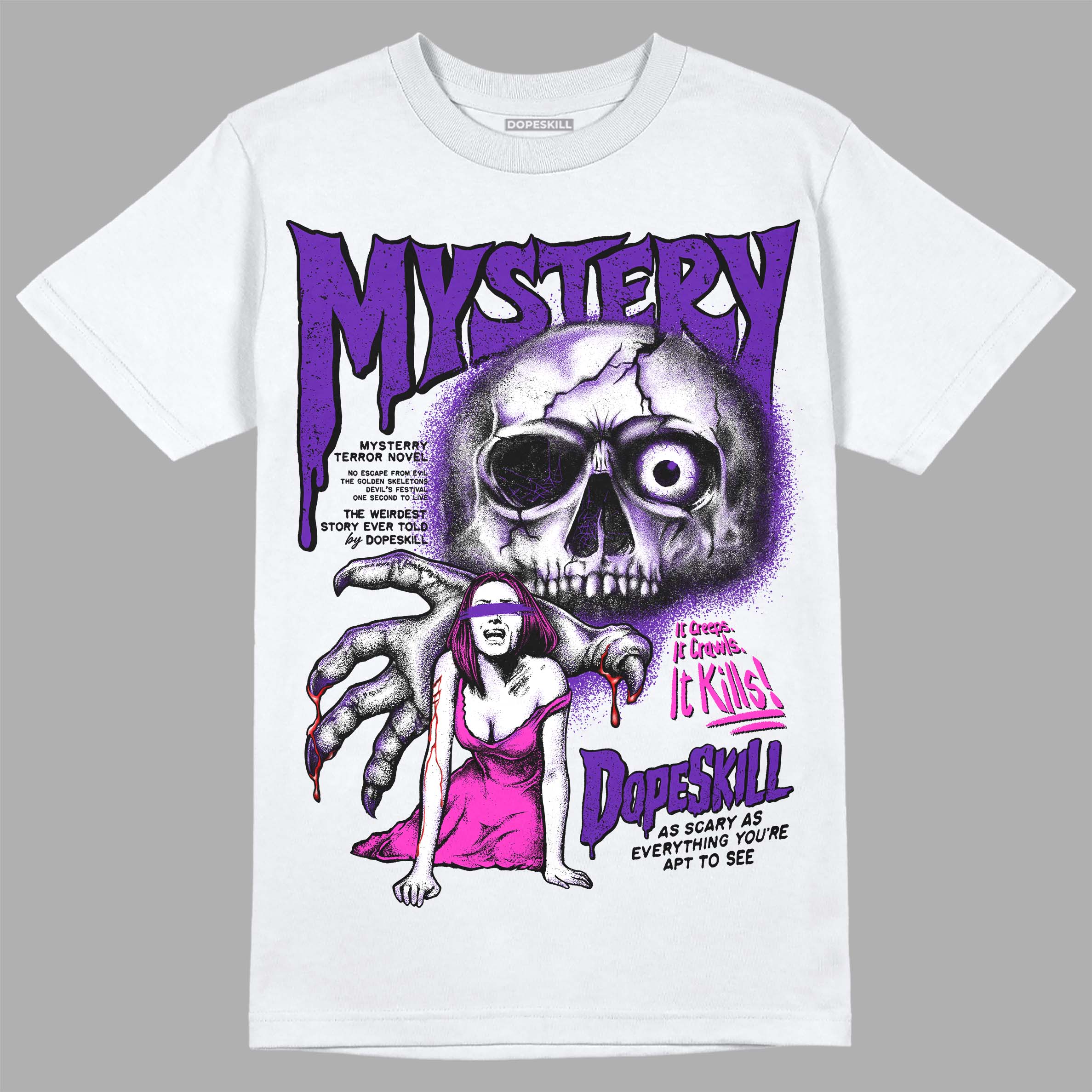 Court Purple 13s superstreetwear T-Shirt Mystery Ghostly Grasp Graphic