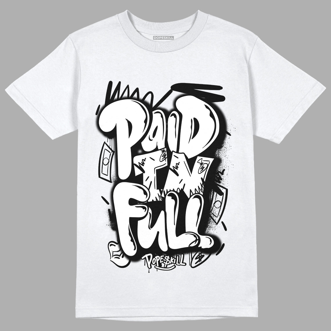 Dunk Low Panda White Black superstreetwear T-Shirt New Paid In Full Graphic