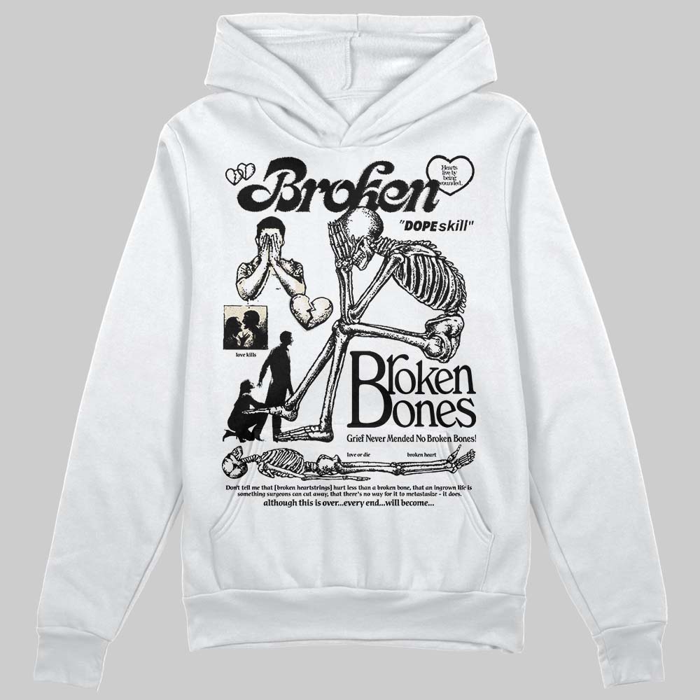 Reverse Metallic 5s superstreetwear Hoodie Sweatshirt Broken Bones Graphic