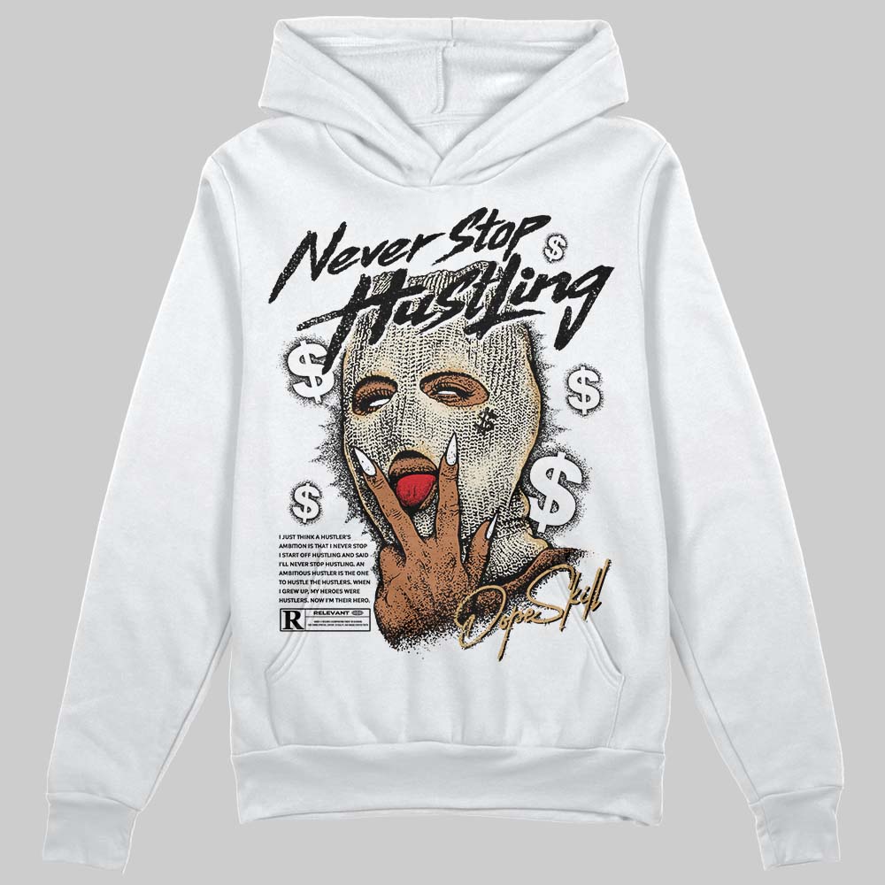 Reverse Metallic 5s superstreetwear Hoodie Sweatshirt Never Stop Hustling Graphic
