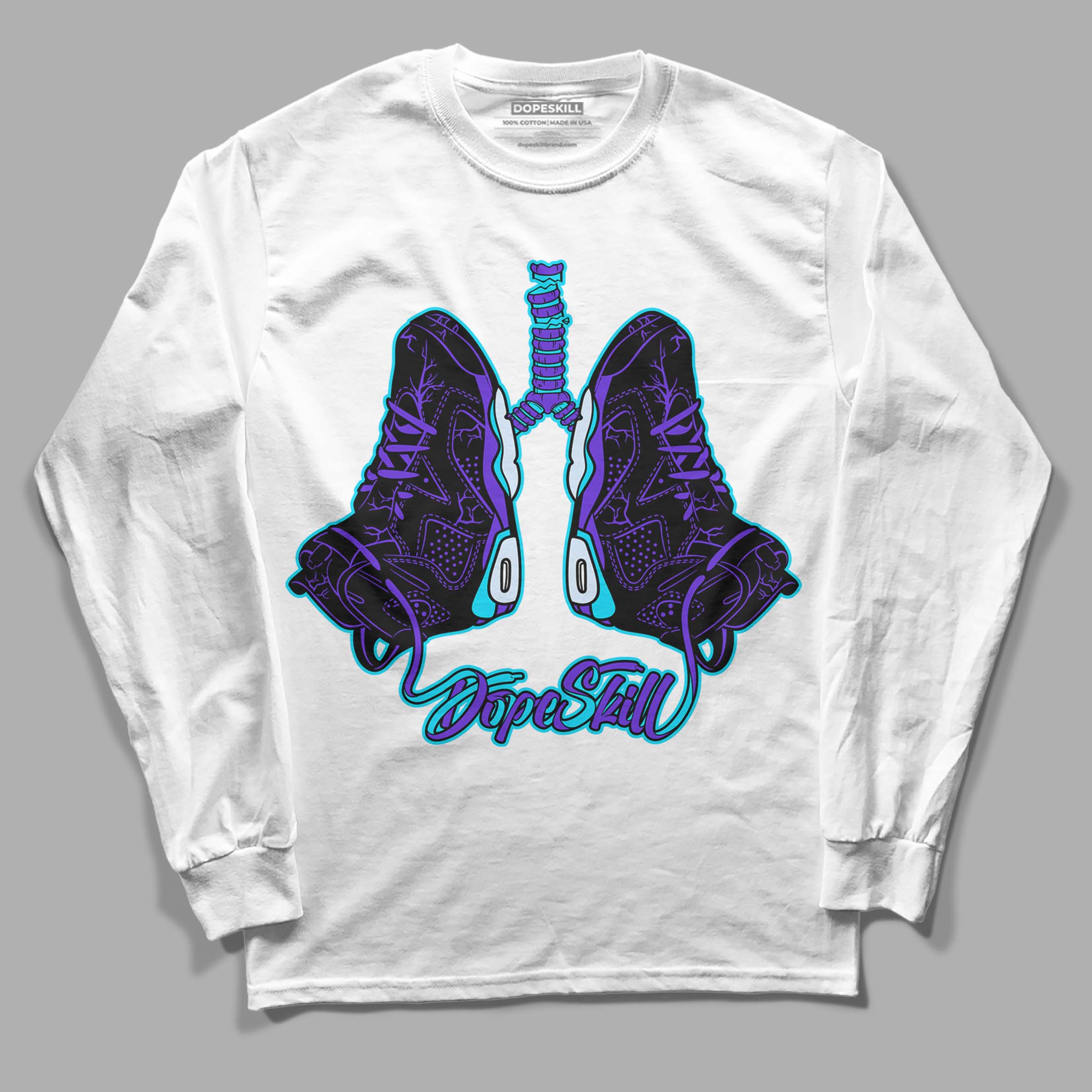 Aqua 6s superstreetwear Long Sleeve T-Shirt Breathe Graphic