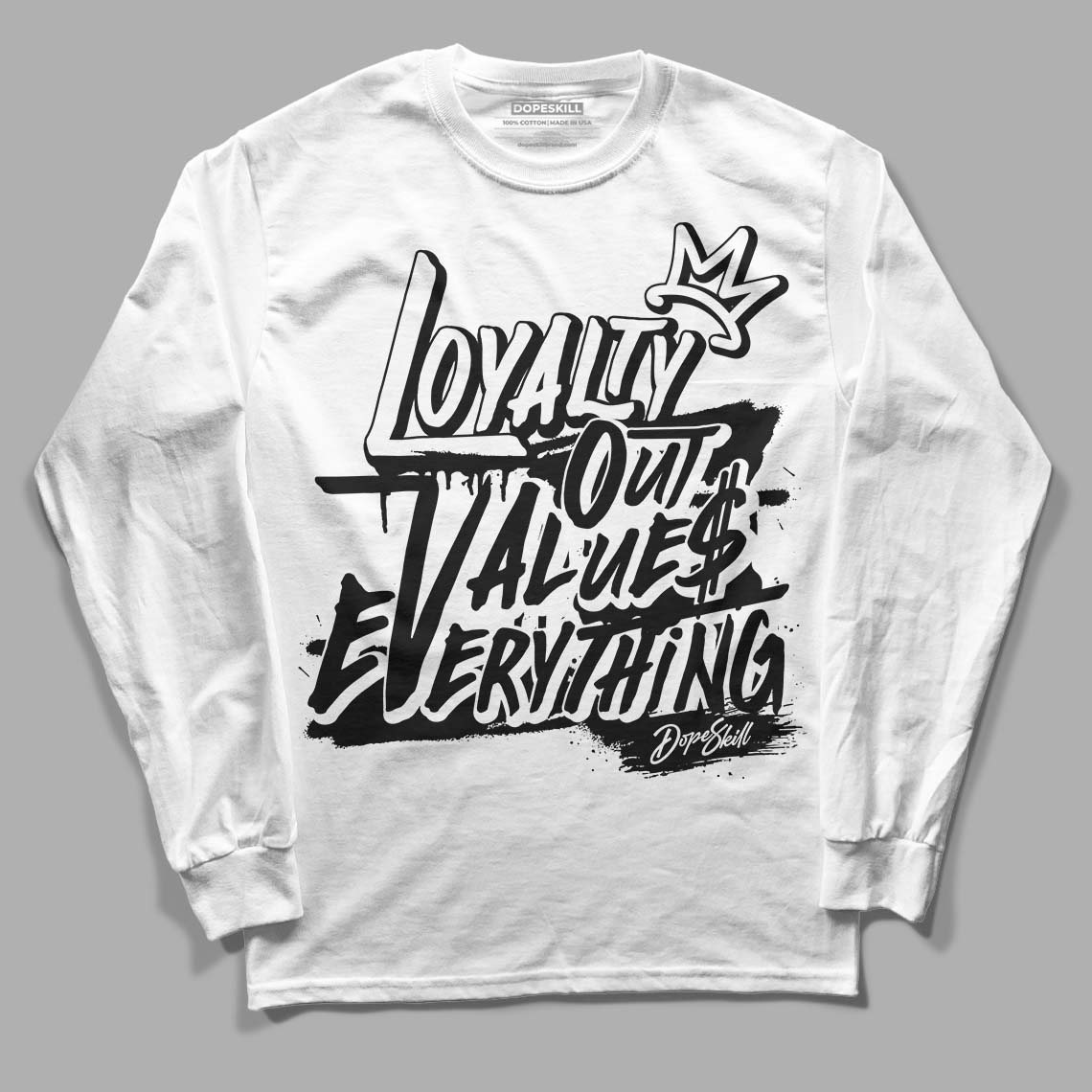 Panda White Black Dunk Low superstreetwear Long Sleeve T-Shirt LOVE Graphic