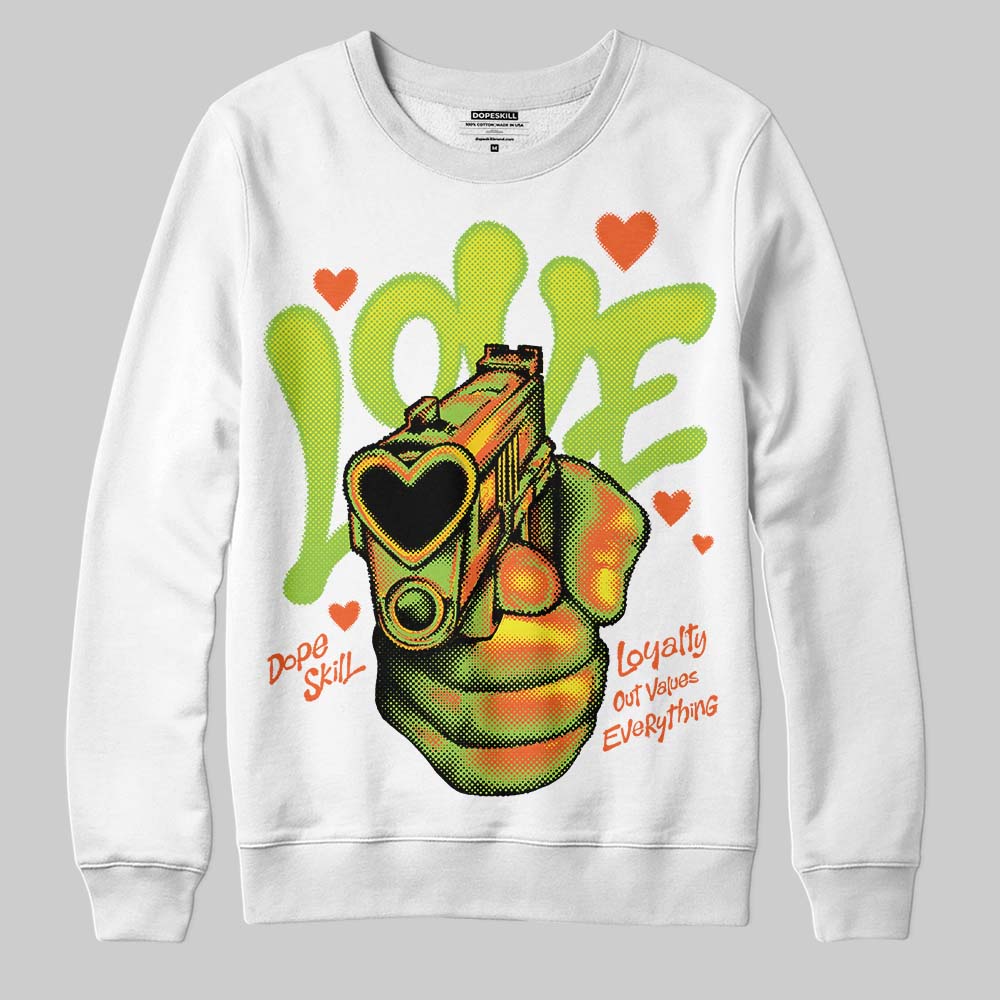 Neon Green Collection superstreetwear Sweatshirt Love Shot Graphic