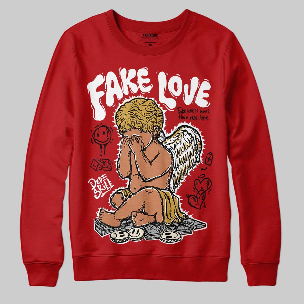 Brick By Brick 4s superstreetwear Sweatshirt False Love Graphic