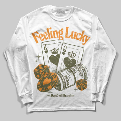 Olive Collection DopeSkill Long Sleeve T-Shirt Feeling Lucky Graphic