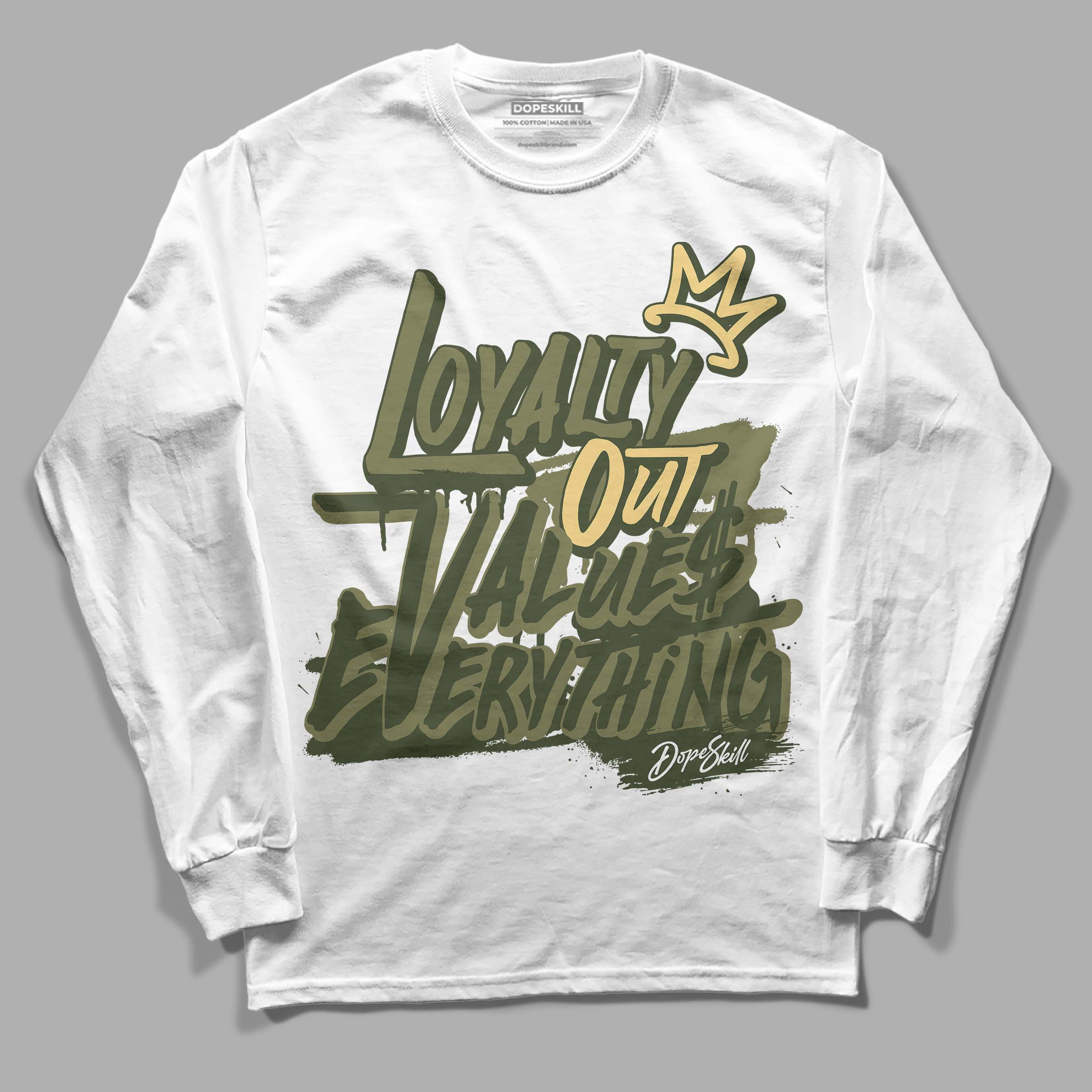 Craft Olive 4s superstreetwear Long Sleeve T-Shirt LOVE Graphic