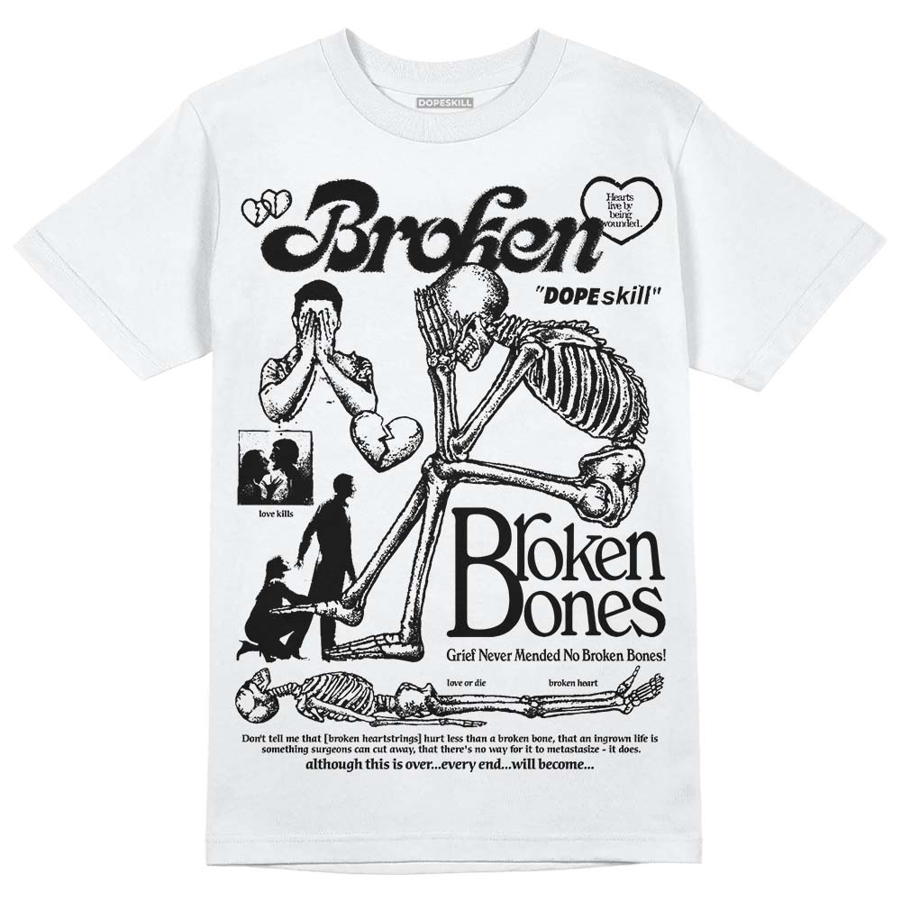 Dunk Panda White Black superstreetwear T-Shirt Broken Bones Graphic