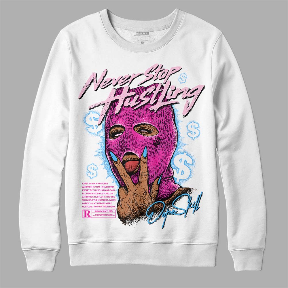Pink Collection superstreetwear Sweatshirt Never Stop Hustling Graphic