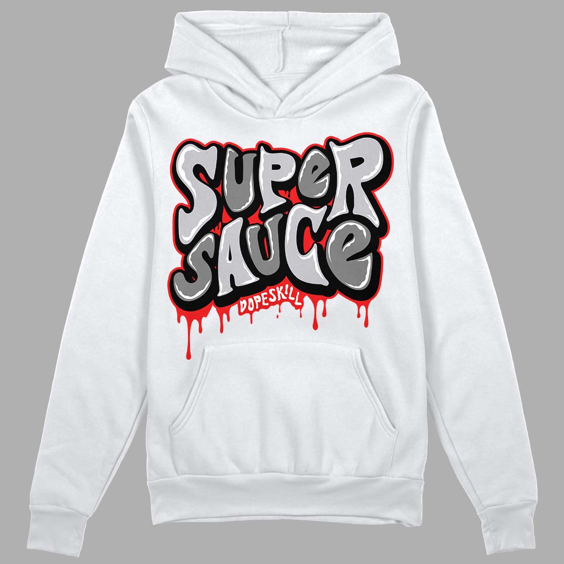 Grey Collection superstreetwear Hoodie Sweatshirt Super Sauce Graphic