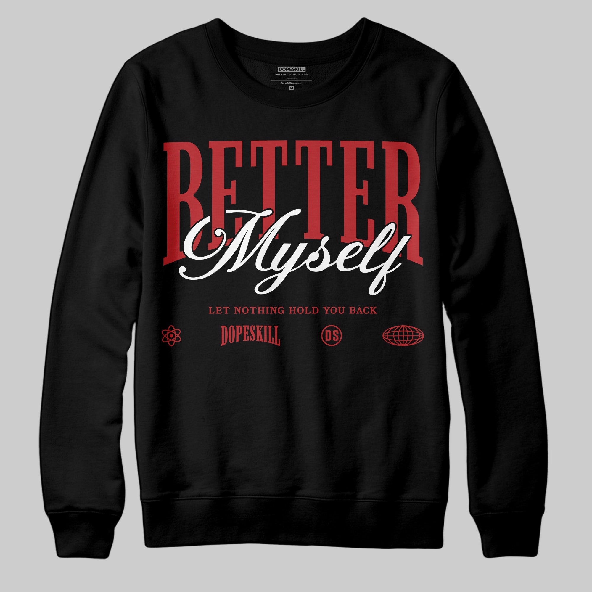 Flu Game 12s superstreetwear Sweatshirt Better Myself Graphic