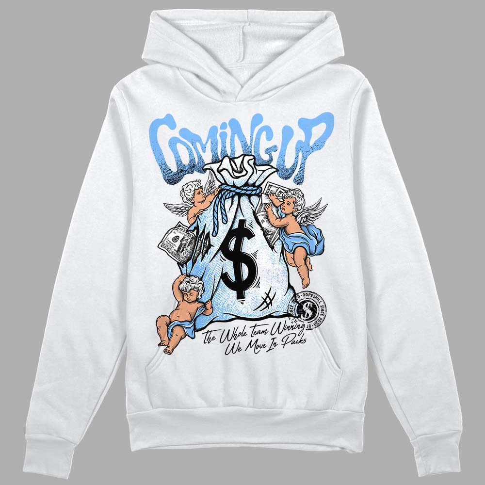 Powder Blue 9s superstreetwear Hoodie Sweatshirt Money Bag Coming Up Graphic
