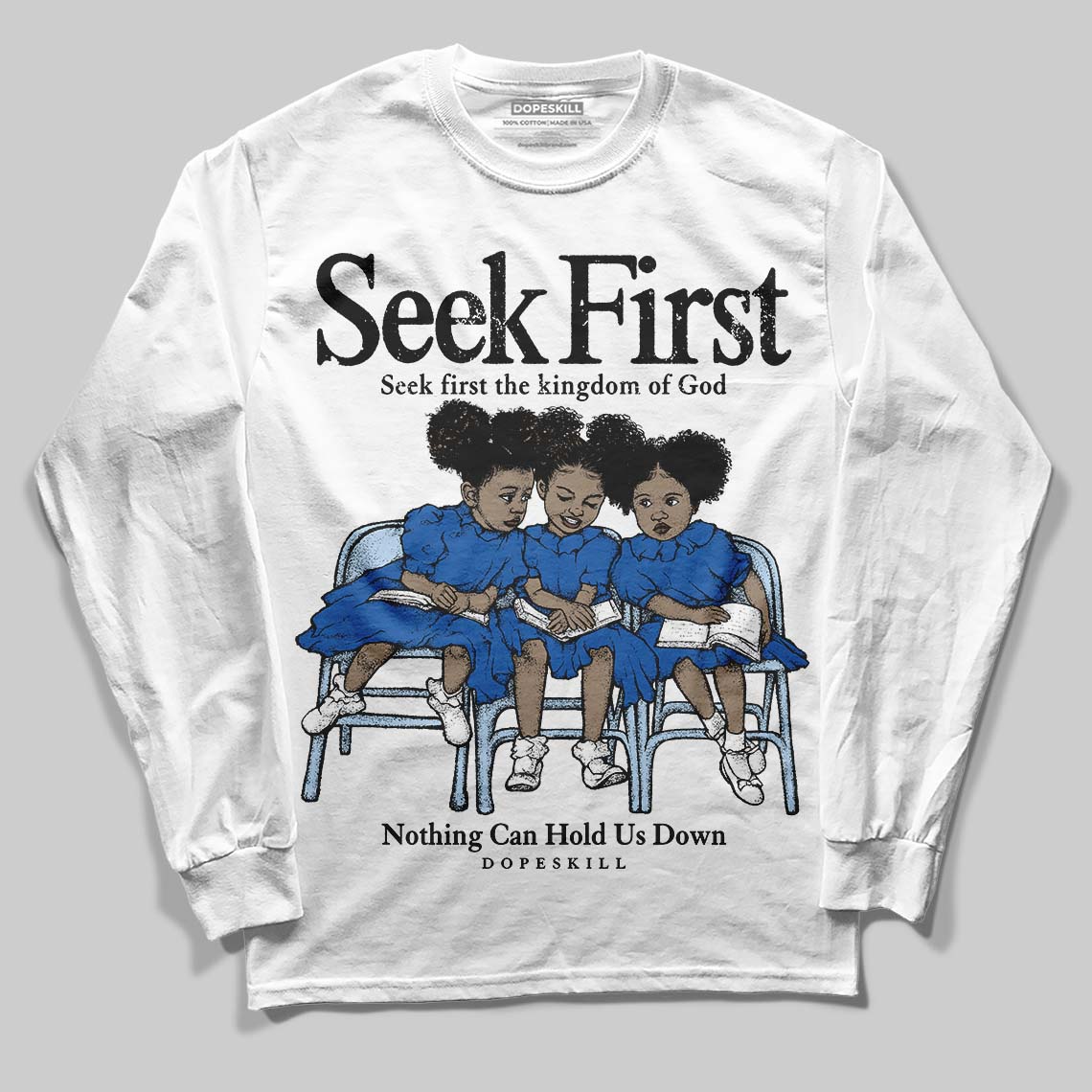 Space Jam 11s superstreetwear Long Sleeve T-Shirt New Seek First Graphic