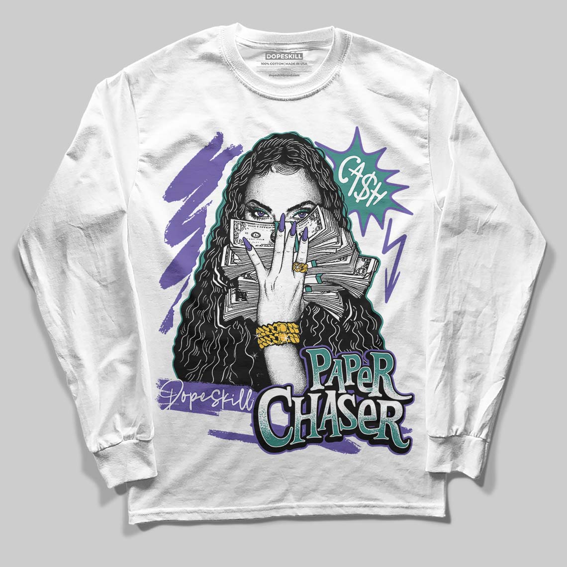 Grape 5s superstreetwear Long Sleeve T-Shirt NPC Graphic
