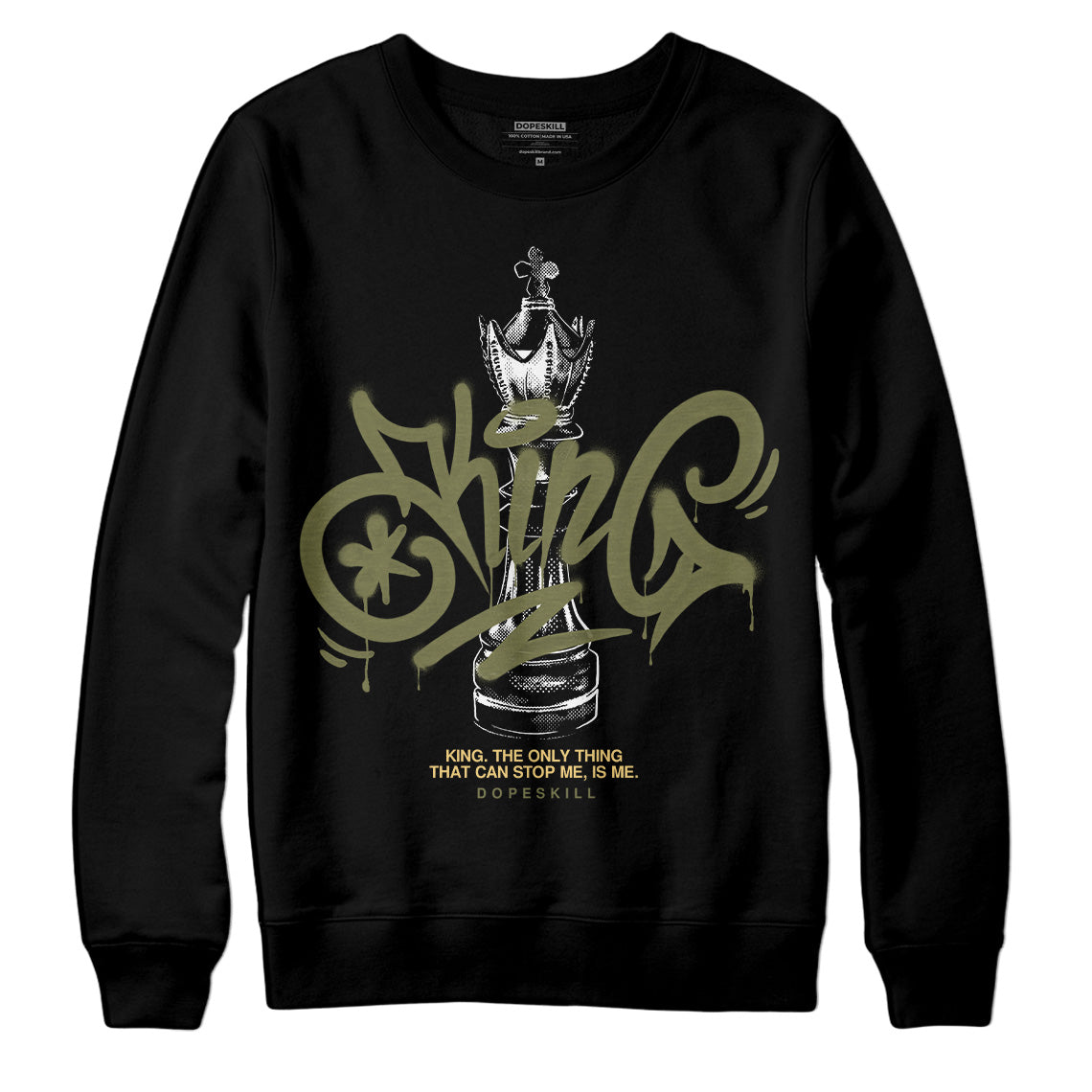 Craft Olive 4s superstreetwear Sweatshirt King Chess Graphic
