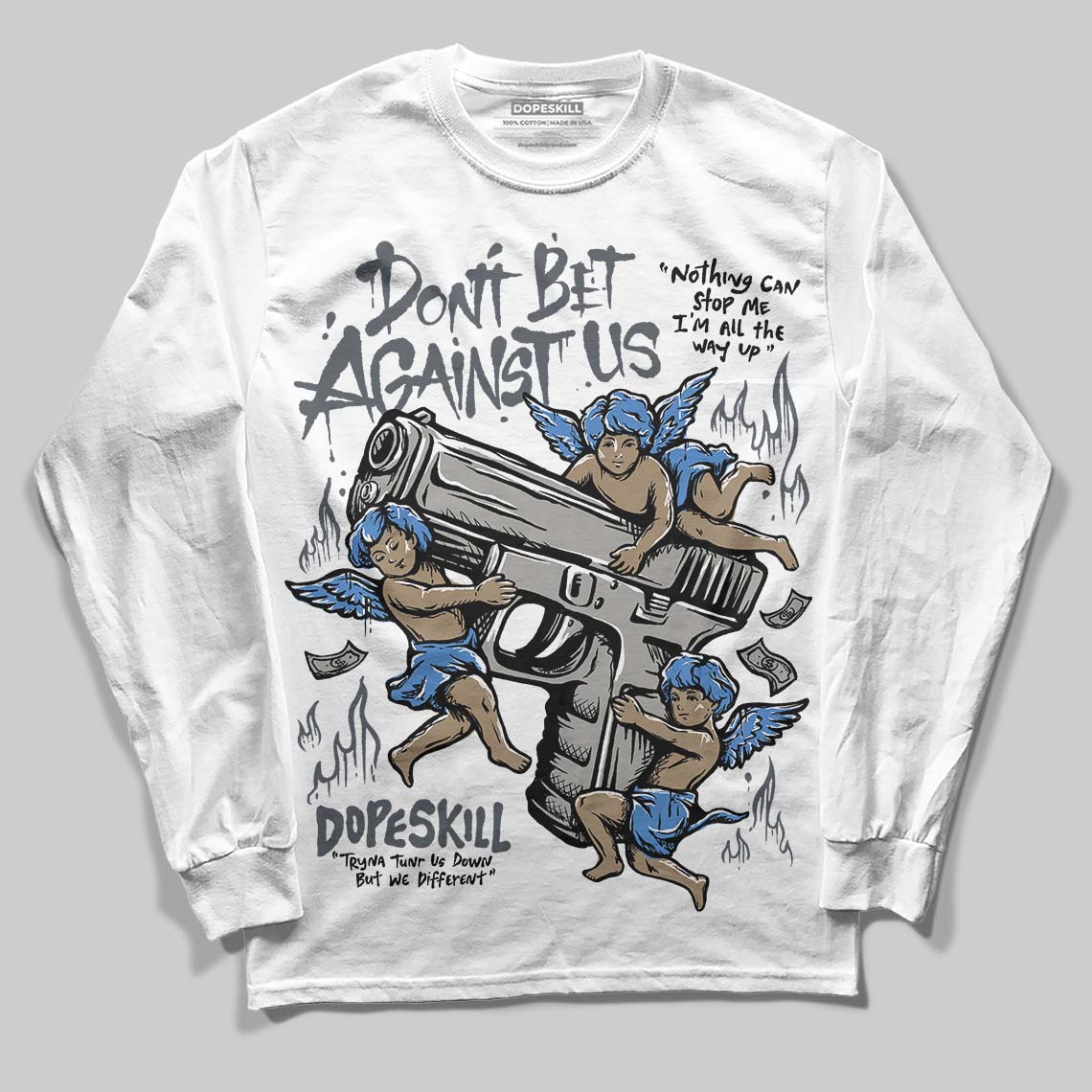 Cool Grey 11s superstreetwear Long Sleeve T-Shirt Don't Bet Against Us Graphic