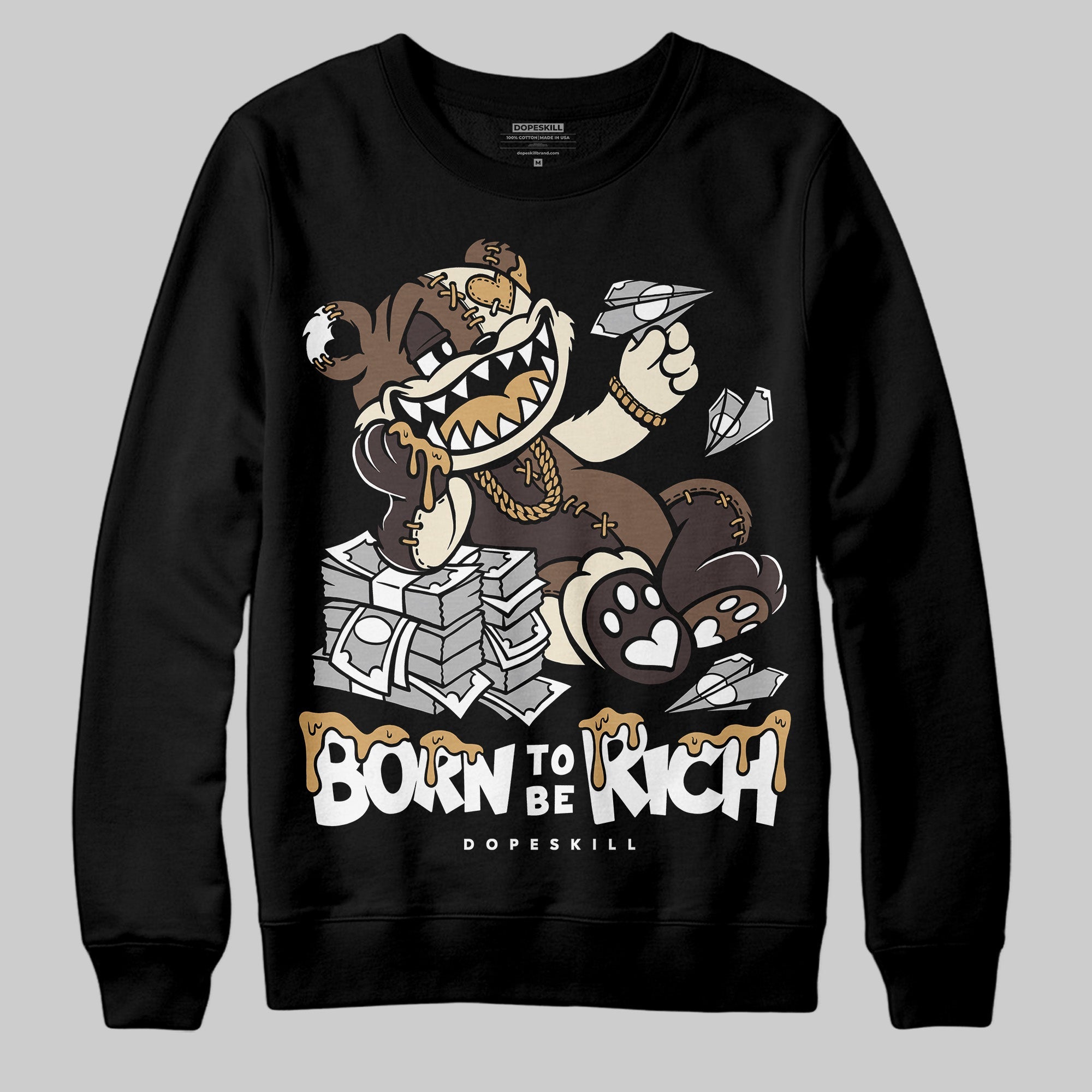 Earth 5s superstreetwear Sweatshirt Born To Be Rich Graphic