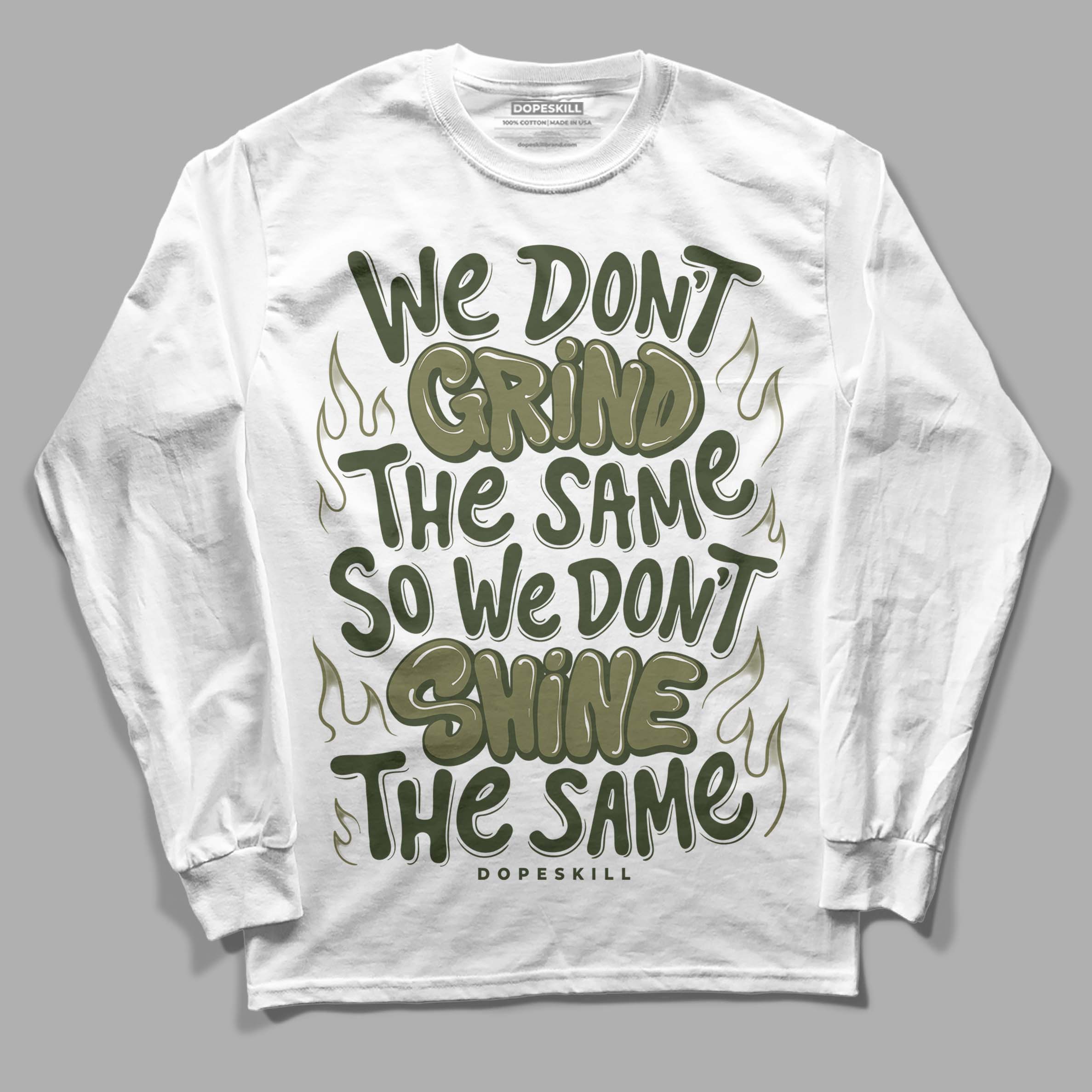 Craft Olive 4s superstreetwear Long Sleeve T-Shirt Grind Shine Graphic