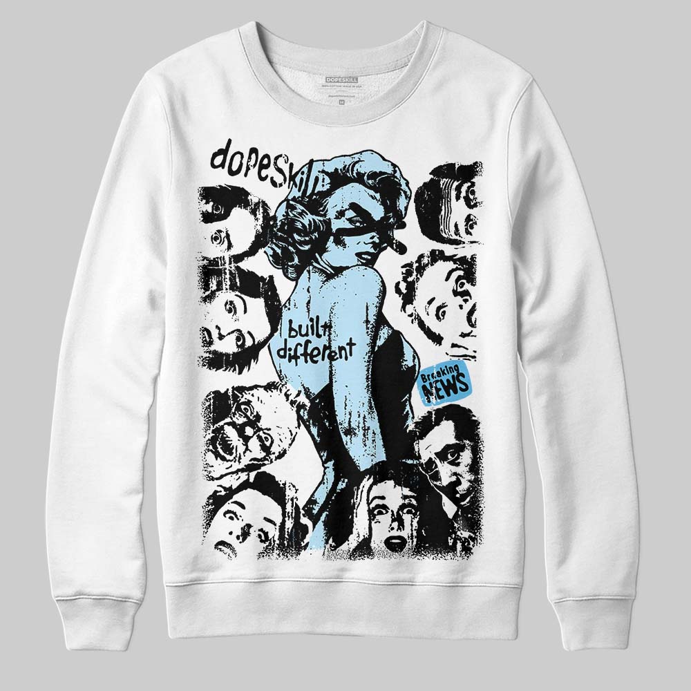 Legend Blue 11s superstreetwear Sweatshirt Built Different Graphic