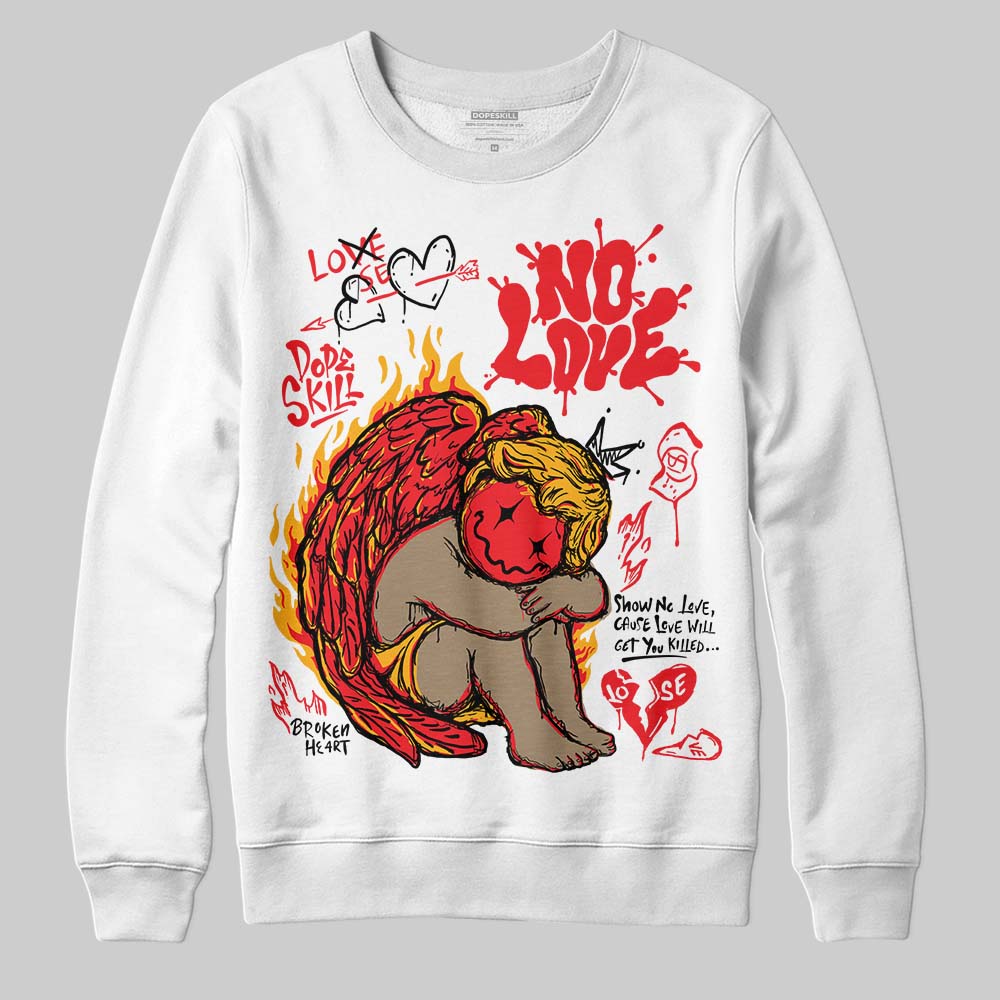 Red Collection superstreetwear Sweatshirt No Love Graphic