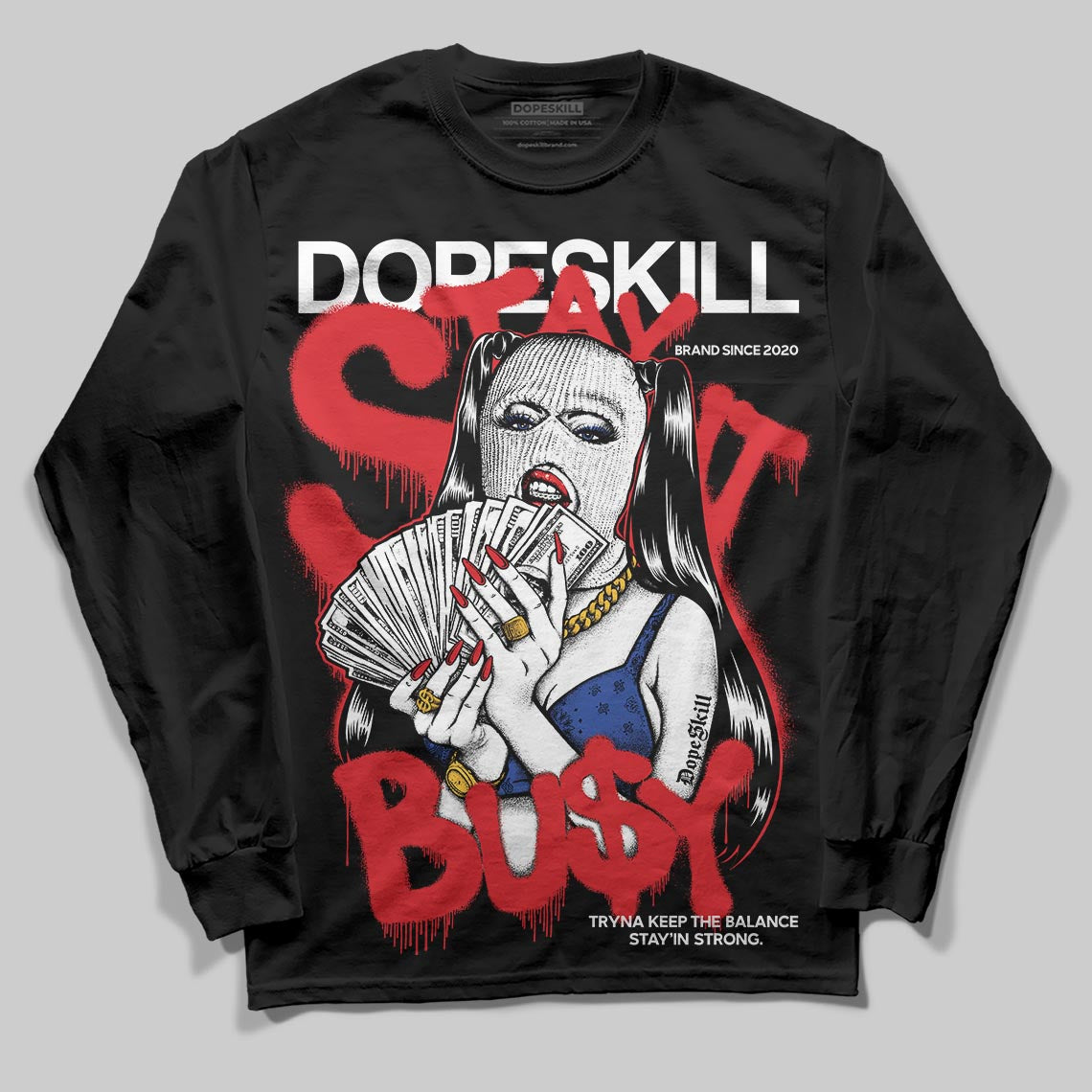 Seoul 2.0 3s superstreetwear Long Sleeve T-Shirt Stay It Busy Graphic