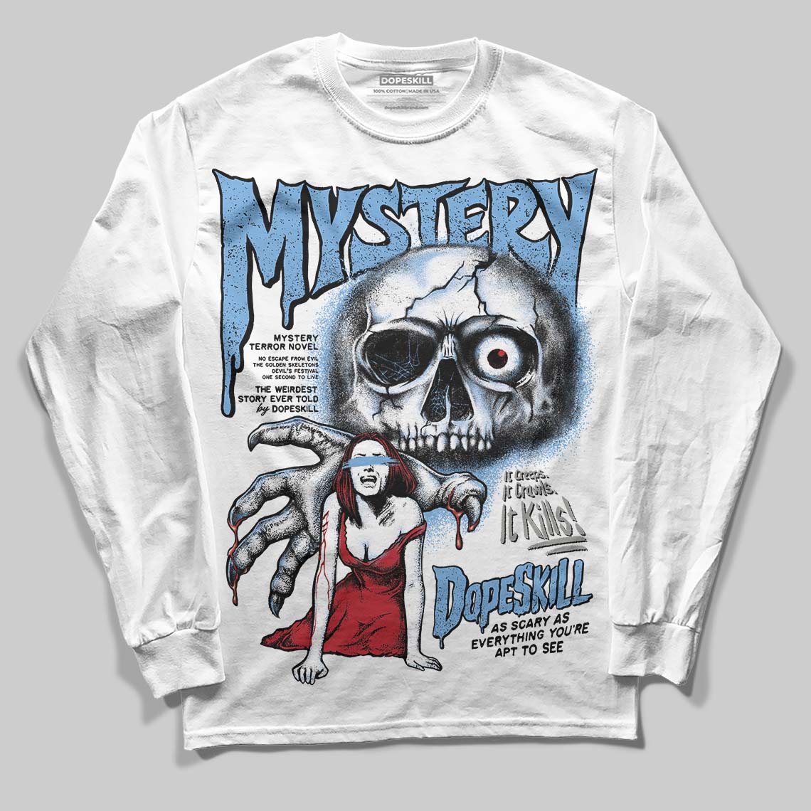Melo 12s superstreetwear Long Sleeve T-Shirt Mystery Ghostly Grasp Graphic