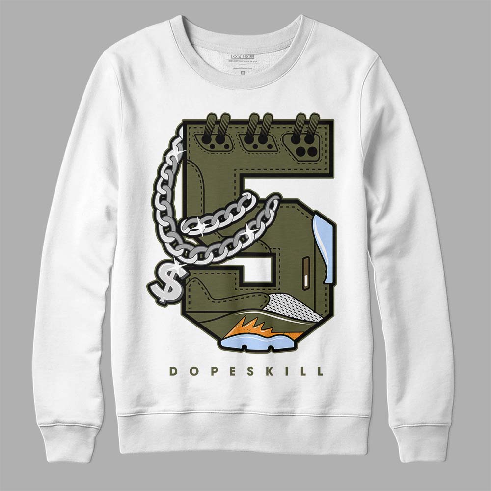 Olive 5s superstreetwear Sweatshirt No.5 Graphic