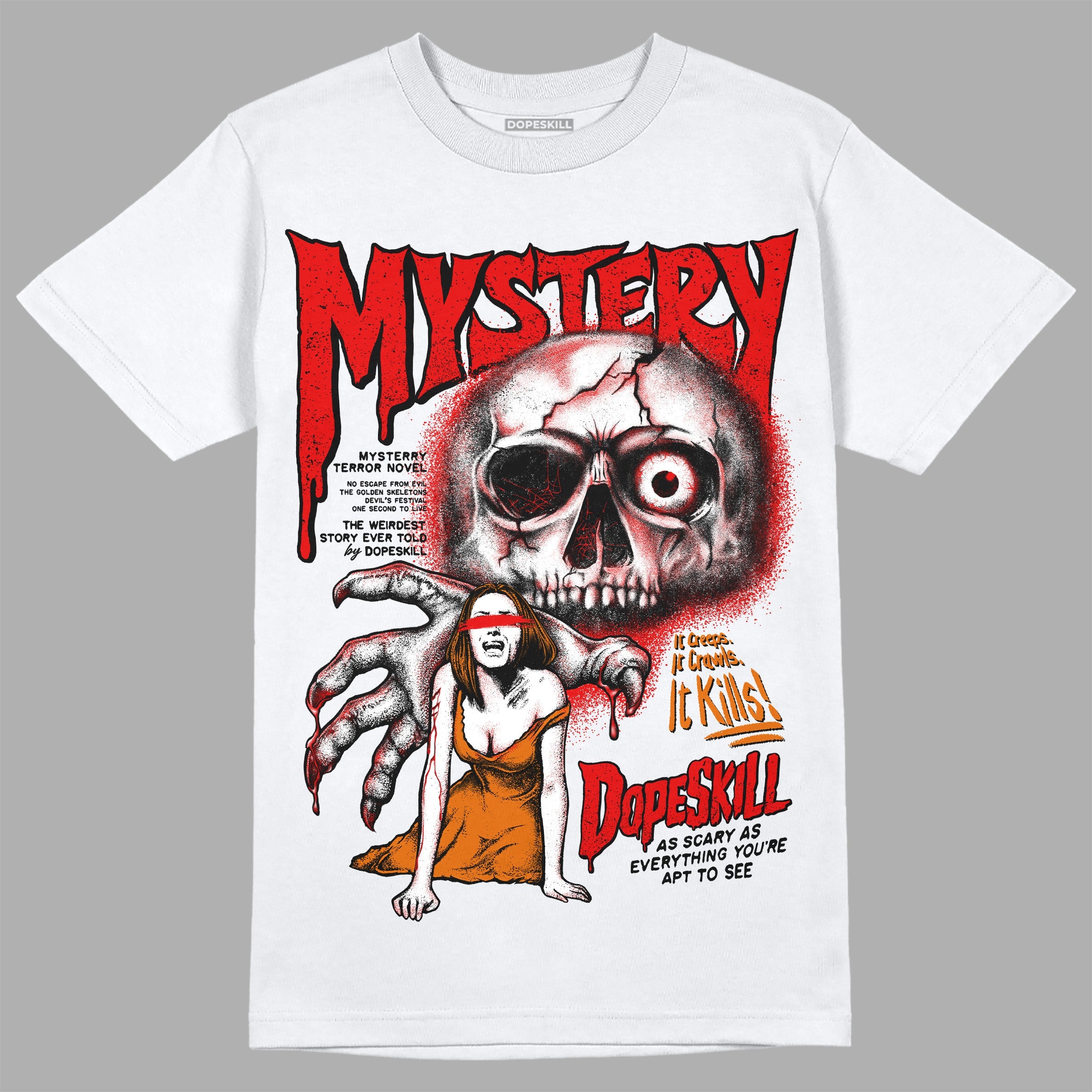 Red Cement 4S superstreetwear T-Shirt Mystery Ghostly Grasp Graphic