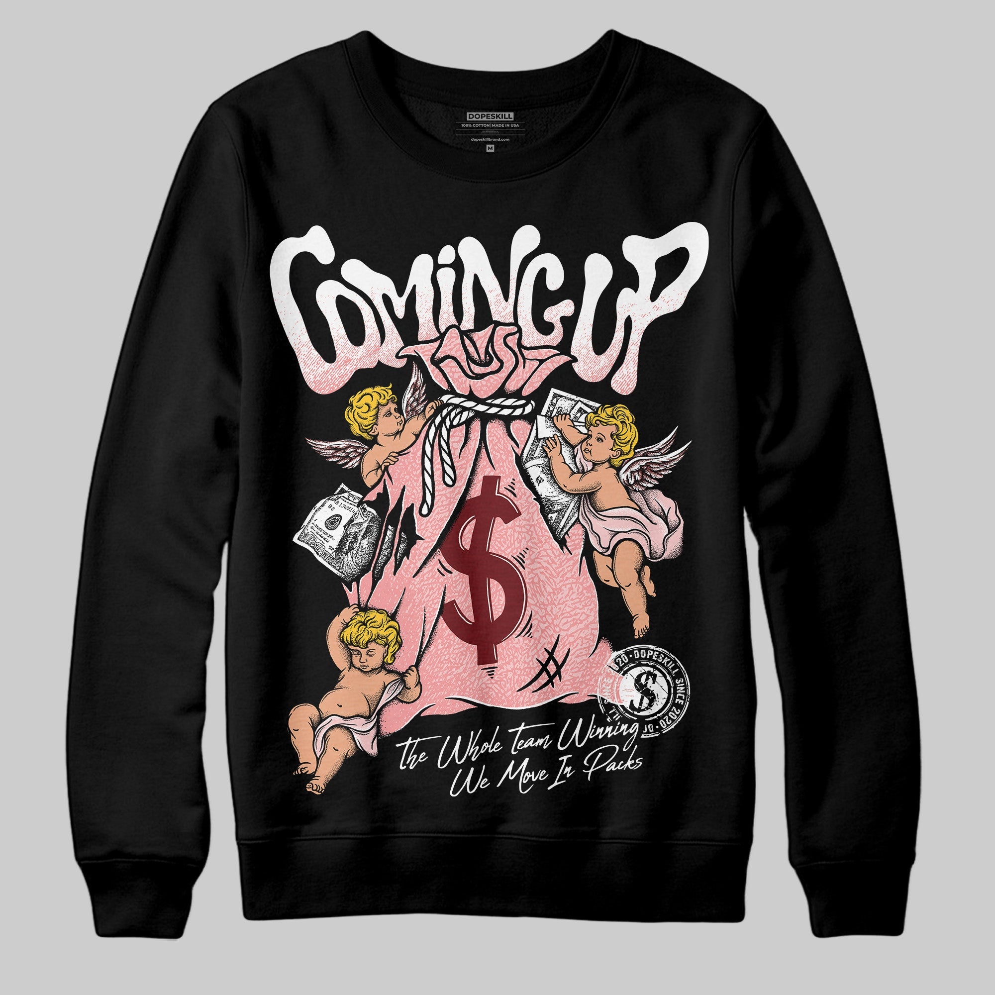 VALENTINE'S Day 3s superstreetwear Sweatshirt Money Bag Coming Up Graphic