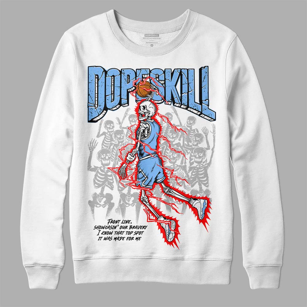 Powder Blue 9s superstreetwear Sweatshirt Thunder Dunk Graphic