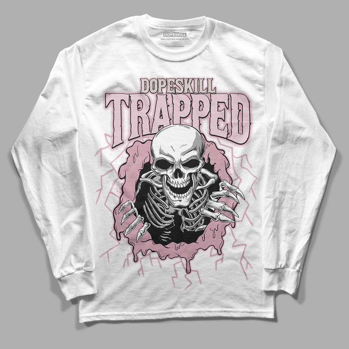 Dunk Low Teddy Bear Pink superstreetwear Long Sleeve T-Shirt Trapped Halloween Graphic