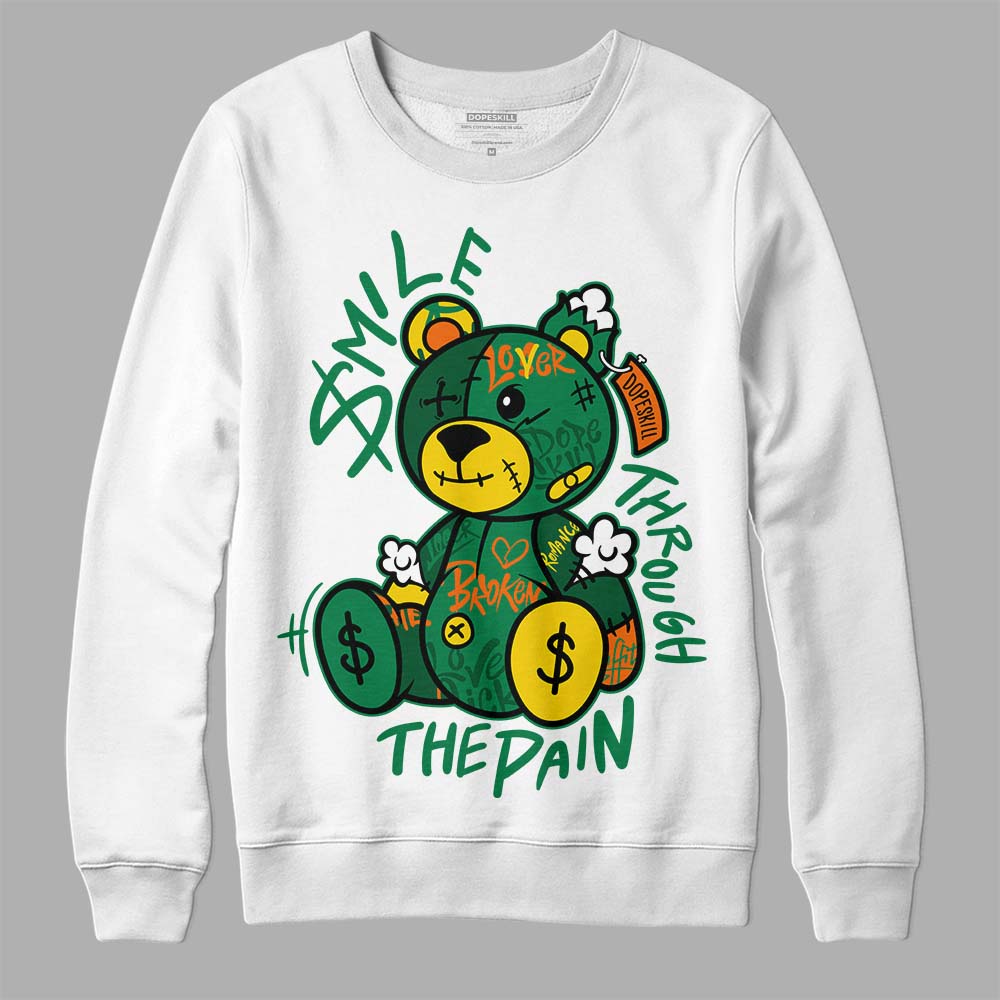 Green Collection superstreetwear Sweatshirt Smile Through The Pain Graphic