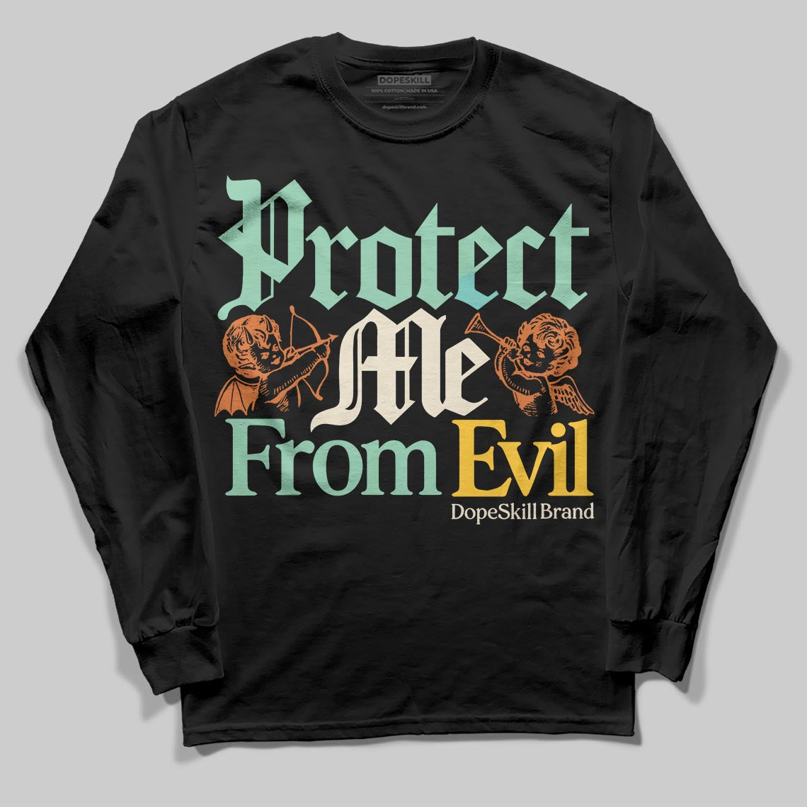 SB Dunk a??Rodeoa?? superstreetwear Long Sleeve T-Shirt Protect Me From Evil Graphic