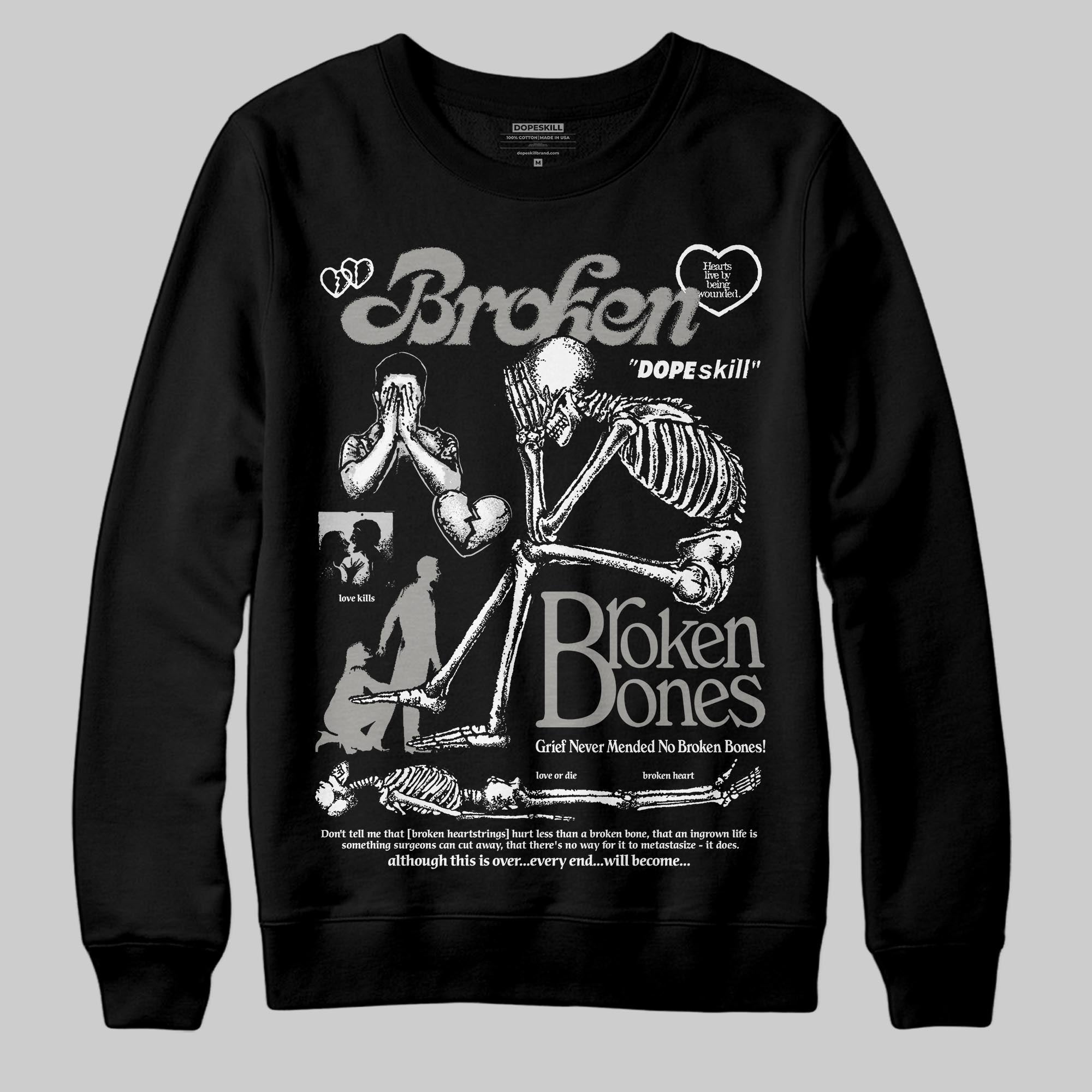 Pure Money 3s superstreetwear Sweatshirt Broken Bones Graphic