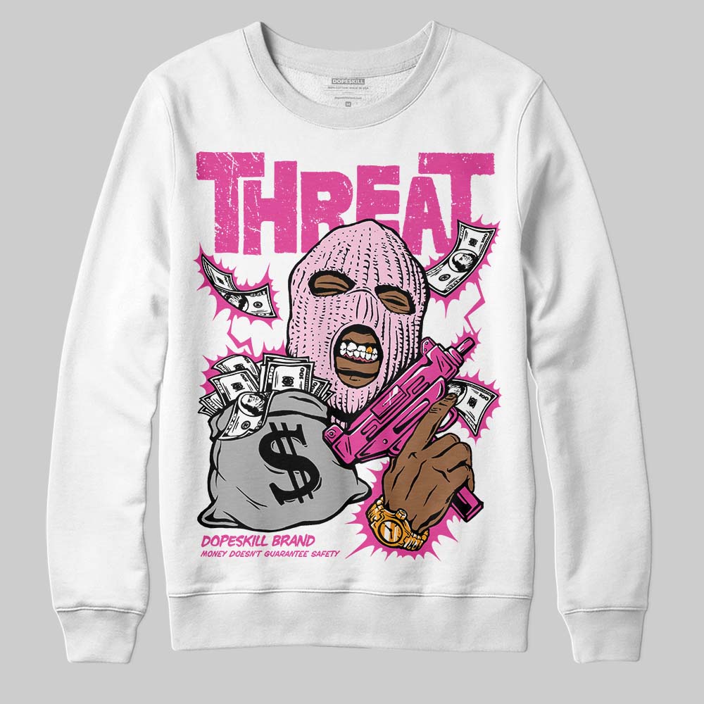Pink Collection superstreetwear Sweatshirt Under Threat Graphic