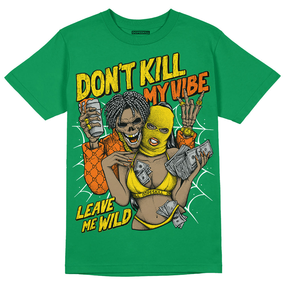 Green Collection superstreetwear Green T-shirt Don't Kill My Vibe Graphic