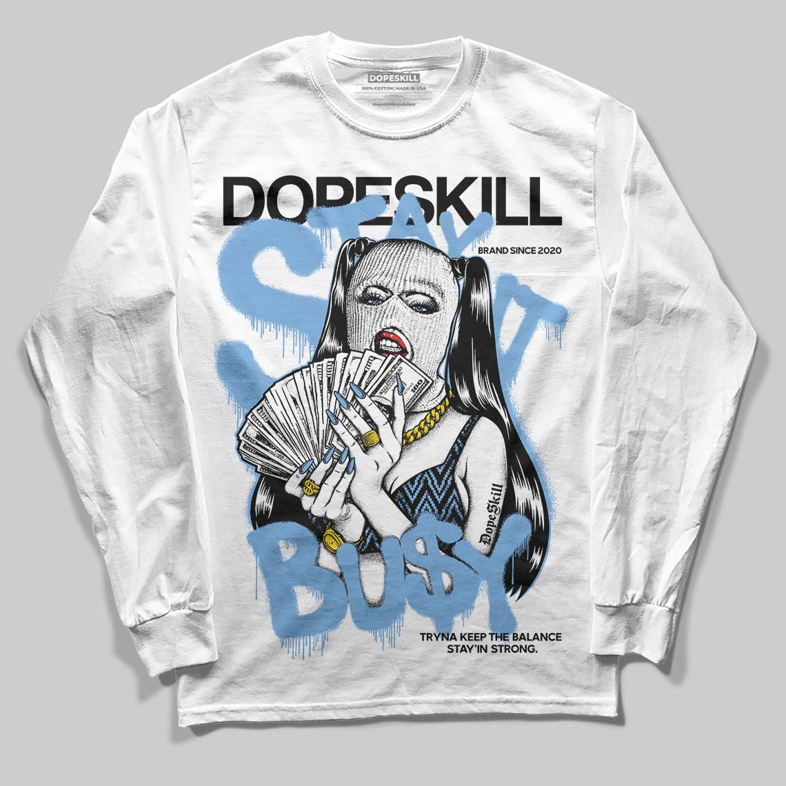 Melo 12s superstreetwear Long Sleeve T-Shirt Stay It Busy Graphic