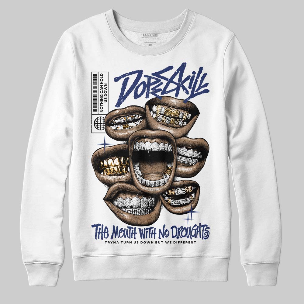 Rare Air Deep Royal Blue 1s superstreetwear Sweatshirt The Mouth With No Droughts Graphic