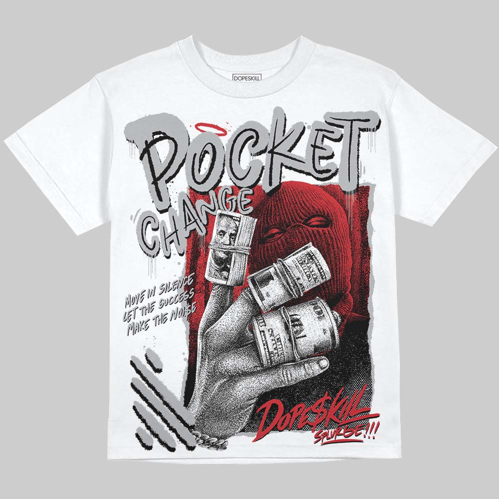 White Cement 4s superstreetwear Oversize Print T-Shirt Pocket Change Graphic