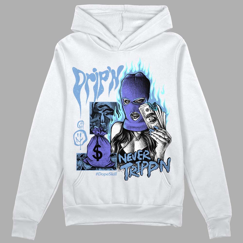 University Blue Collection superstreetwear Hoodie Sweatshirt Drip'n Never Tripp'n Graphic
