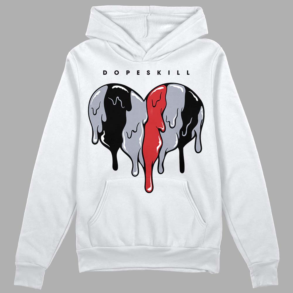 Bred Reimagined 4s superstreetwear Hoodie Sweatshirt Slime Drip Heart Graphic
