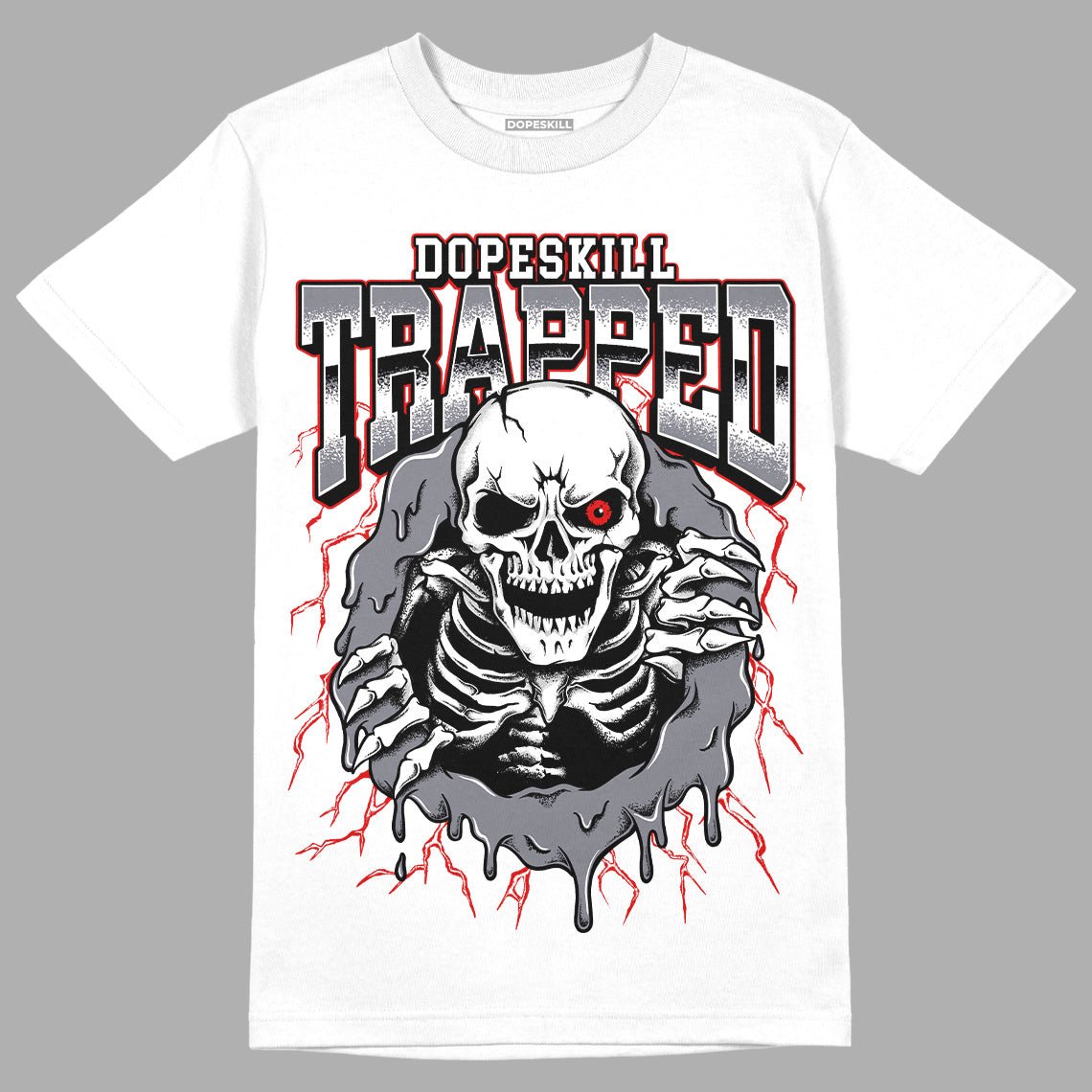 Fire Red 9s superstreetwear T-Shirt Trapped Halloween Graphic