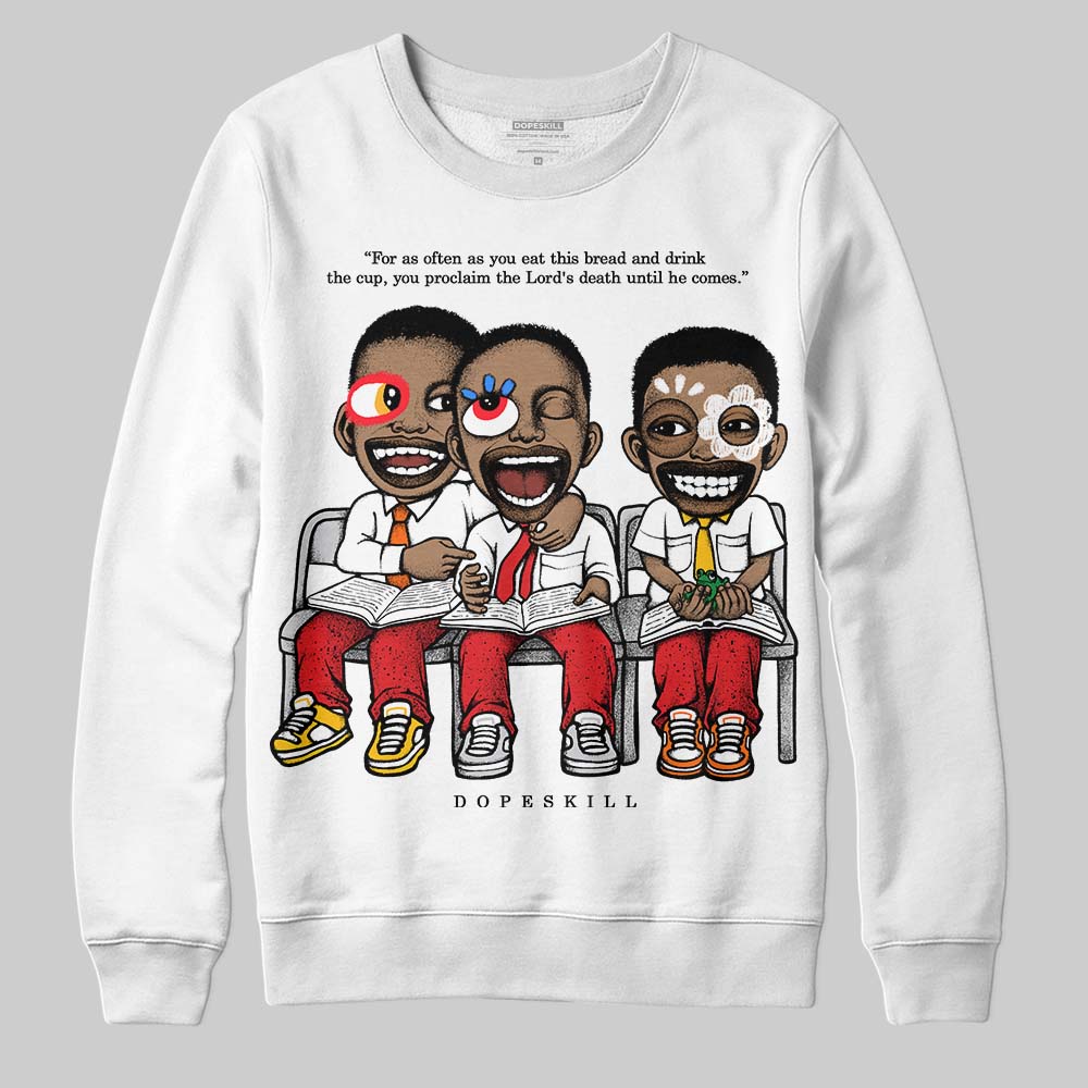 Red Cement 4s superstreetwear Sweatshirt First Sunday Graphic