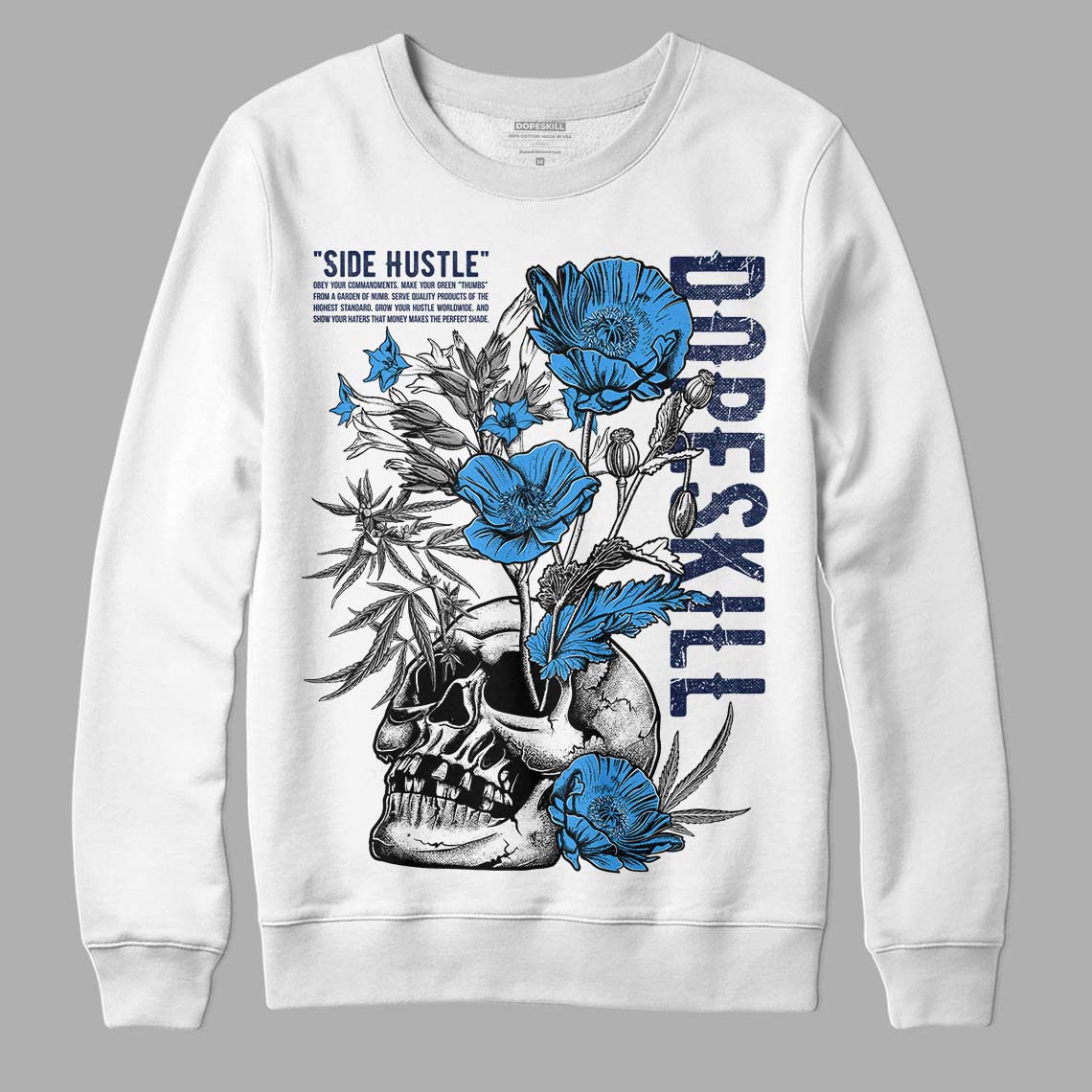 Midnight Navy 3s superstreetwear Sweatshirt Side Hustle Graphic