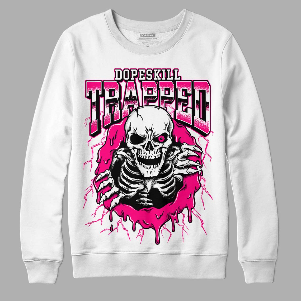 Fierce Pink 1s superstreetwear Sweatshirt Trapped Halloween Graphic