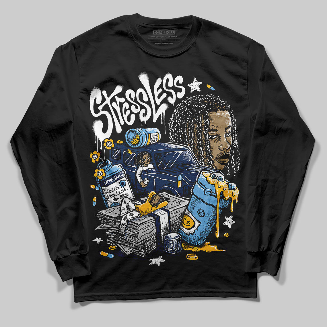 Retro Dunk From Above 4s superstreetwear Long Sleeve T-Shirt Stressless Graphic