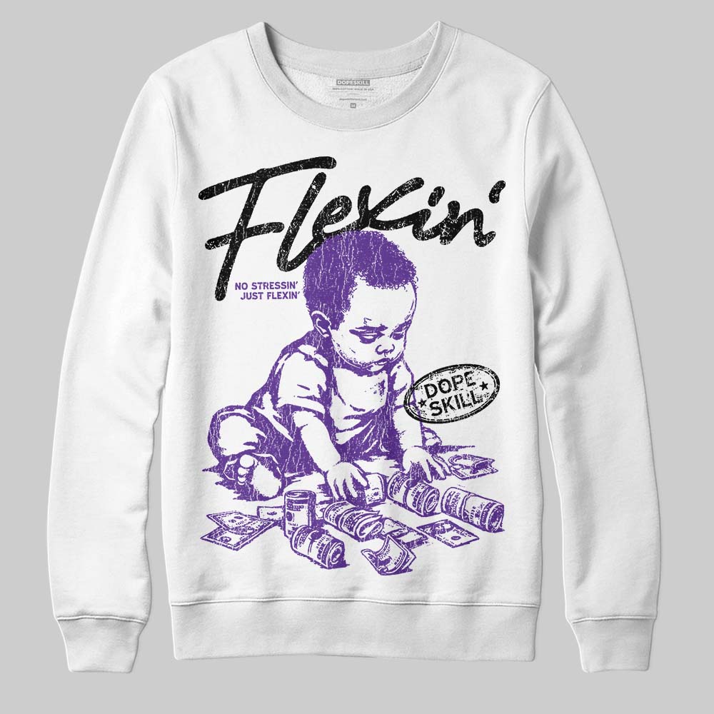 PURPLE Collection superstreetwear Sweatshirt Flexin' Graphic