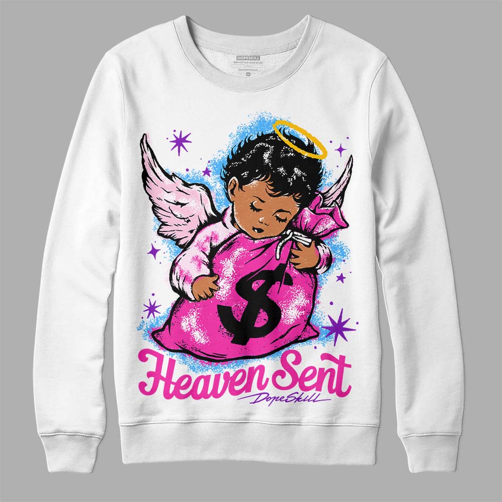 Pink Collection superstreetwear Sweatshirt Heaven Sent Graphic