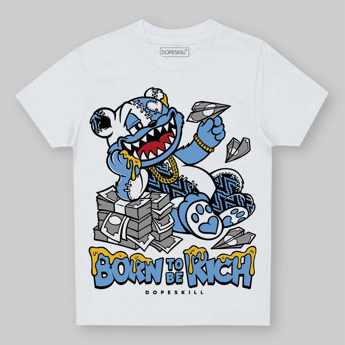 Melo 12s superstreetwear Toddler Kids T-shirt Born To Be Rich Graphic